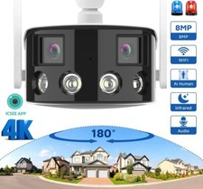 4K 8MP IP Surveillance Camera WiFi Night Vision Wide Angel Outdoor CCTV Camera