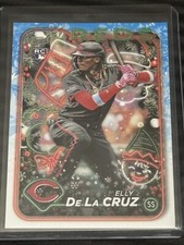 2024 Topps Holiday Baseball Elly De La Cruz Rookie H102 RC Base Cincinnati Reds