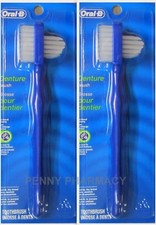 ORAL B Denture Brush 81001  2 brushes   Packaging May Vary