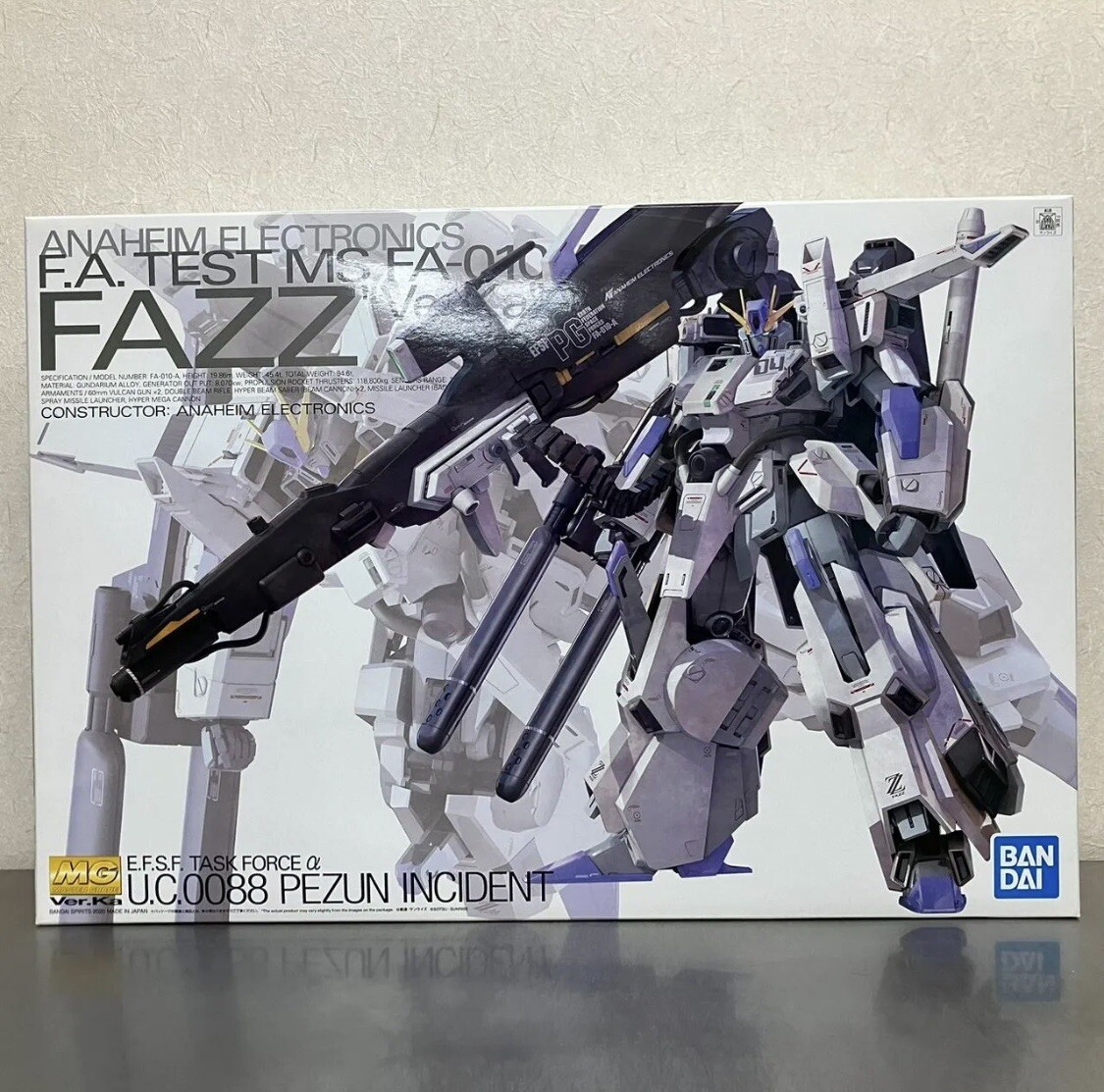 BANDAI MG 1/100 FAZZ Ver. Ka Model Kit Unassembled Japan | eBay