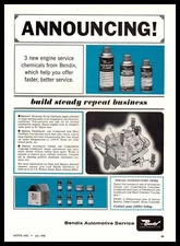 1965 Bendix Starting Fluid Penetrant Lubricant Choke Carburetor Cleaner Print Ad