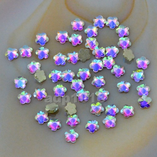 Top Czech AB Crystal Flatback Rhinestone Nail Art Decoration Multi Shape - Picture 24 of 32