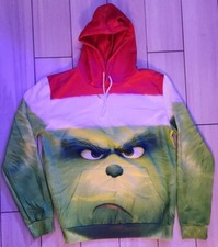 Grinch Hoodie Santa Hat Edition Size Adult Medium