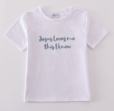 HD Toddler Boy Easter Tee Shirt "JESUS LOVES ME THIS I KNOW" Size 2 NEW