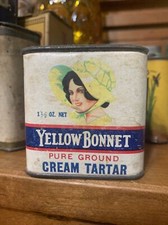 LATA DE ESPECIAS TÁRTARO CREMA CAPÓ AMARILLO DE COLECCIÓN SPRINGFIELD MO COUNTRY STORE LATA DE COMESTIBLES
