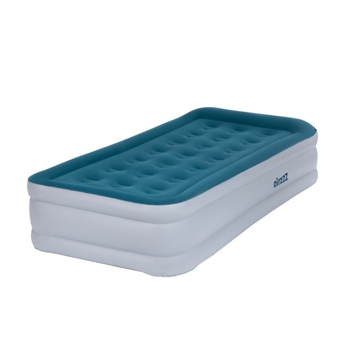 SINGLE INFLATABLE HIGH RAISED AIR BED MATTRESS AIRBED W BUILT IN ELECTRIC PUMP - Picture 9 of 9