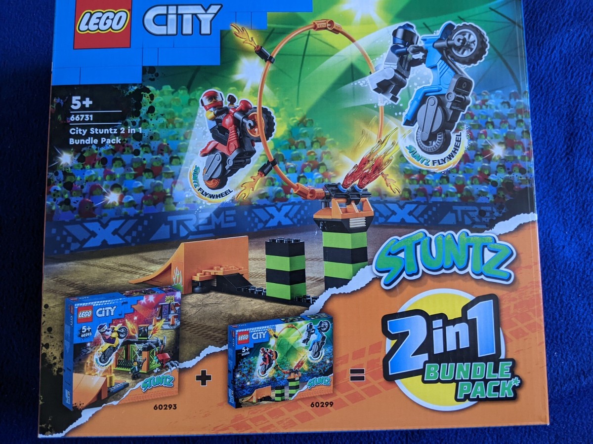 LEGO City STUNZ 2in 1 Bundle Pack 60293 & 60299 Brand New Sealed