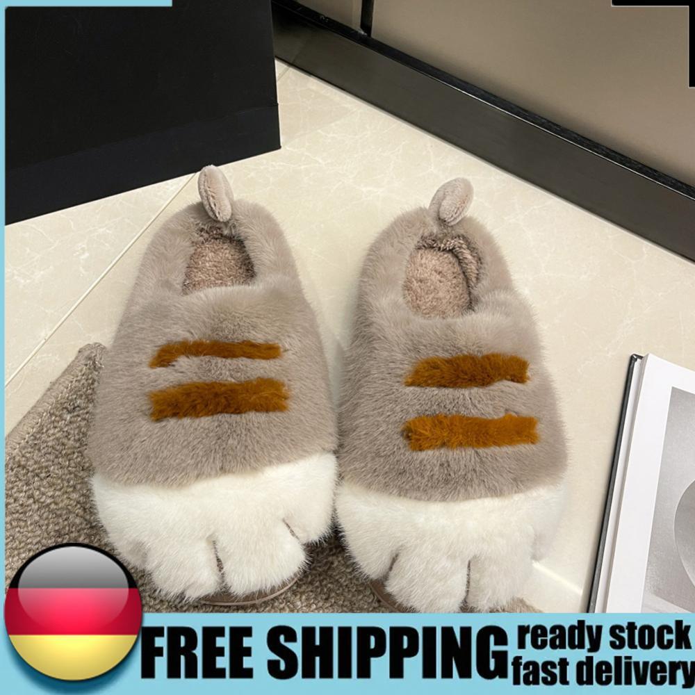 APL Carine Ciabatte Zampa Comode 3D Zampa di Gatto Peluche Pantofole Antiscivolo per Uomo Donna