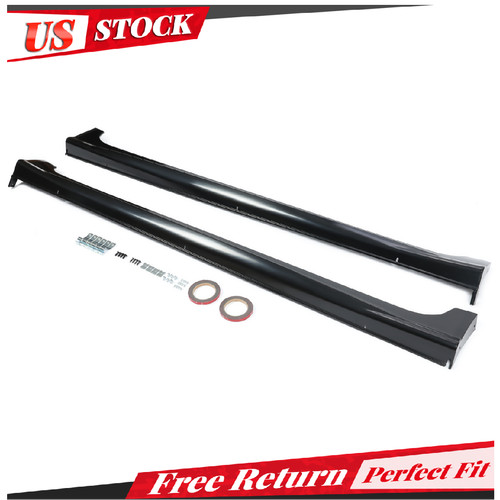 For 12-15 Honda Civic 9th 4Dr Mugen RR Style 2PCS Side Skirts Rocker Panels ABS