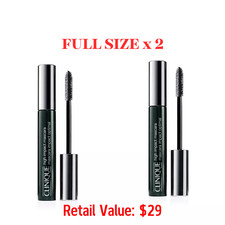 2 x Clinique High Impact Mascara 01 Black 0.28 oz/7ml Full Size