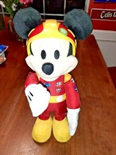 Talks, Moves, Lights Up MICKEY MOUSE ROADSTER RACER plush stuffed Disney animal