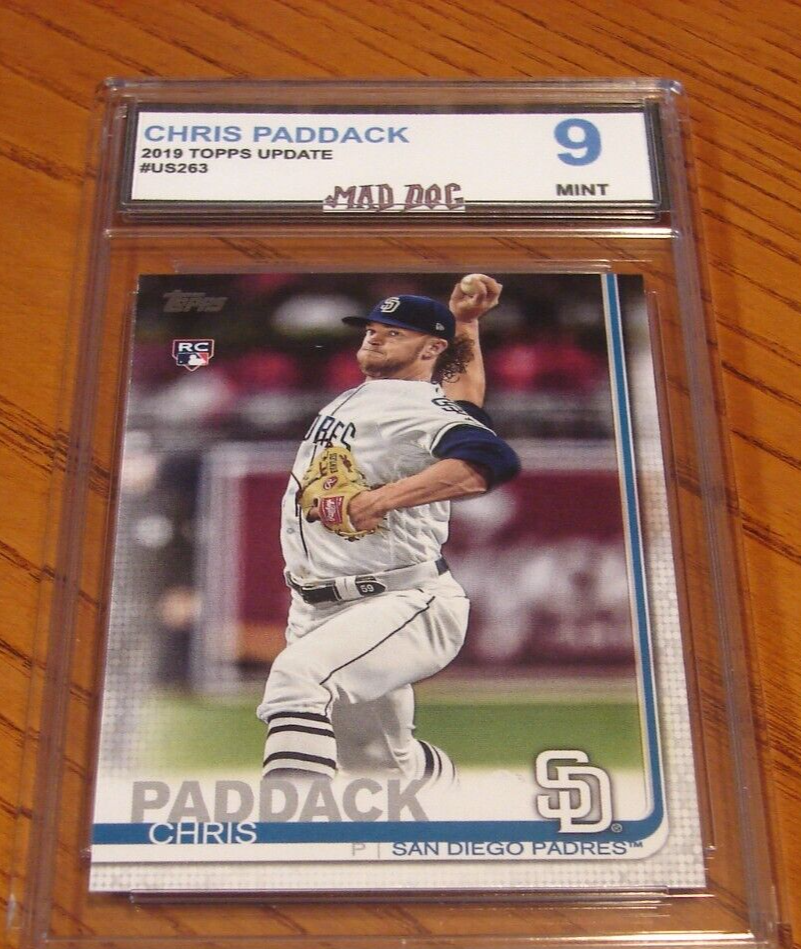 CHRIS PADDACK Rookie****2019 TOPPS Update--MIINT 9***PADRES-TWINS