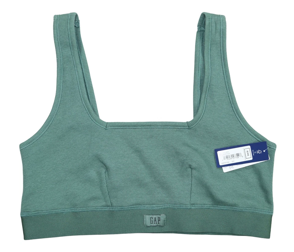 Gap Body Cotton Ribbed Stretch Pullover Tagless Comfort Women's Bralette NWT - Image 4 of 4