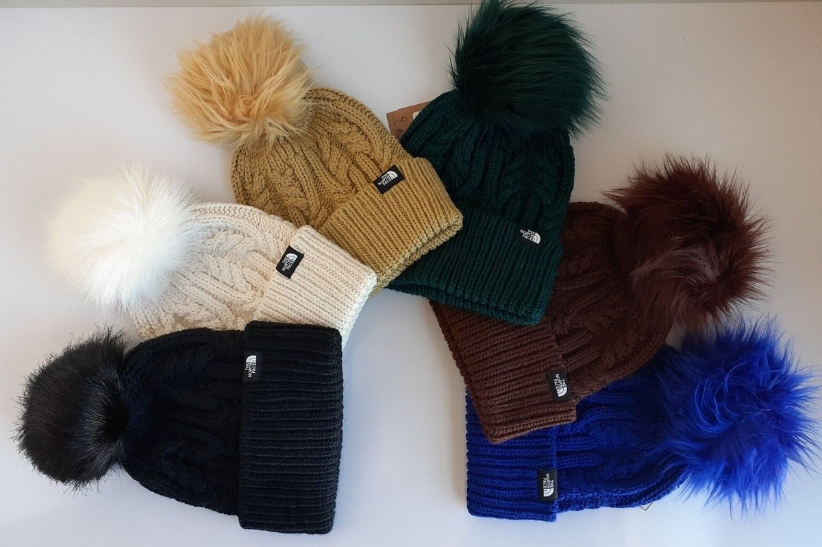 The North Face TNF Women\'s Oh Mega Pom Beanie Hat Antelope Tan NWT The North Face Women main image 3