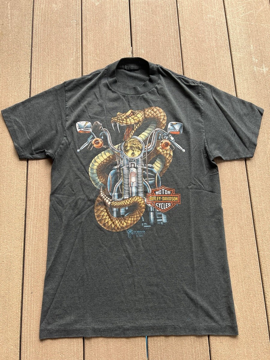 Vintage Harley Davidson 3D Emblem Single Stitch T-Shirt Vintage Harley Davidson 3D Emblem Single Stitch T-Shirt