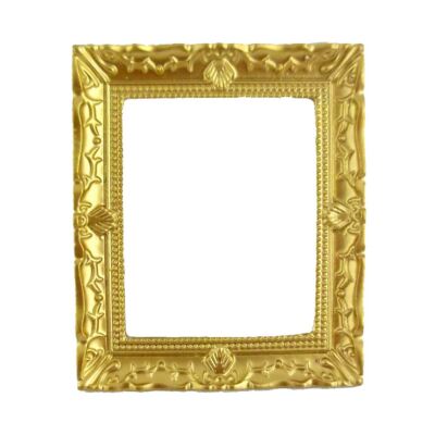 Miniatur-Gold Bilderrahmen 1:12 – Leer, Für Puppenhäuser & Dioramas, Von Melody Jane