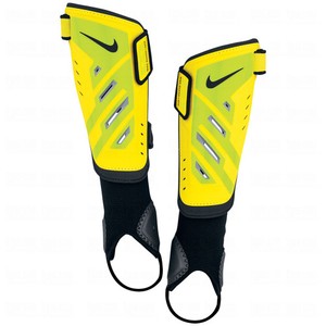 Nike Total 90 T90 2015 Protegga Strap Closure Shin Guard Shield Yellow Green Ebay