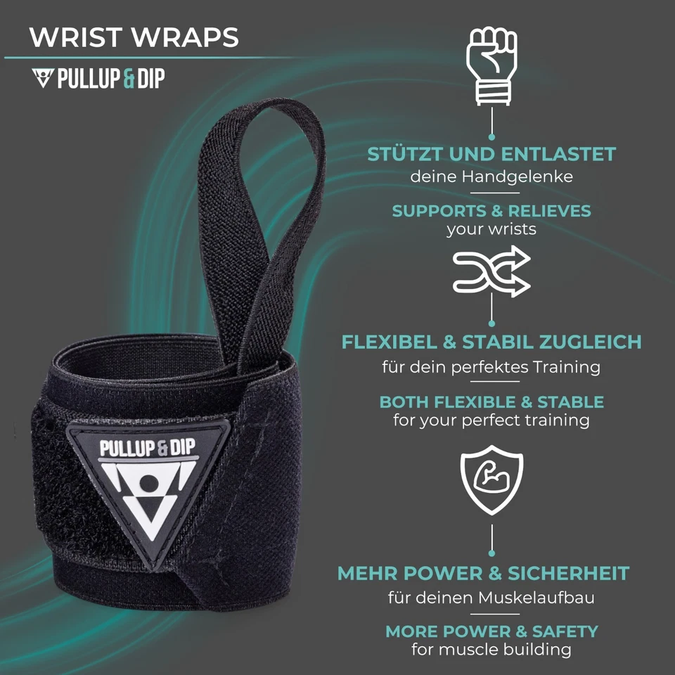 Wrist Wraps Handgelenkbandagen für Kraftsport, Calisthenics, Bodybuilding - Bild 3 von 4