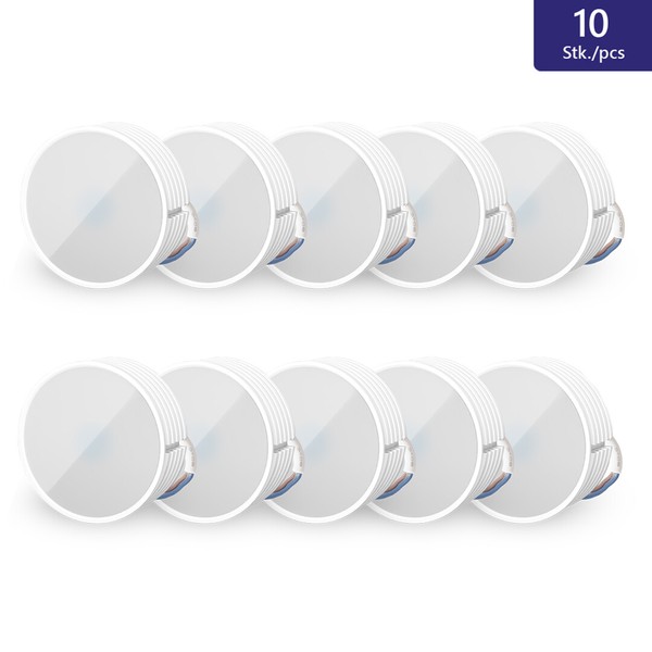 10X Led Keramik Modul Flach 230V 5W GU10 Warmweiß Dimmbar Decken Spots Ersatz-image
