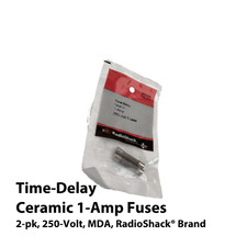 2-pk Time-Delay Ceramic 1-Amp 250-Volt Fuses, RadioShack  Brand 270-0153