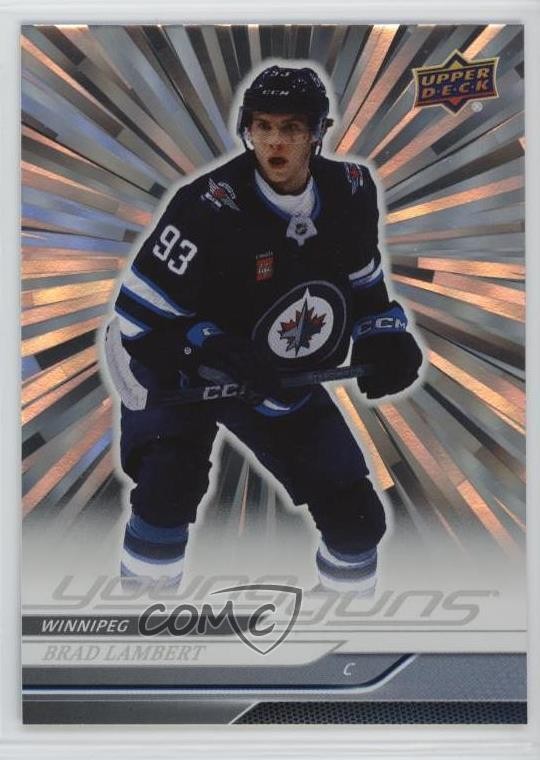 2024 Upper Deck Series 1 Young Guns Outburst Silver Brad Lambert #228 Rookie RC