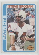 1978 Topps Steve Grogan #485 0a3