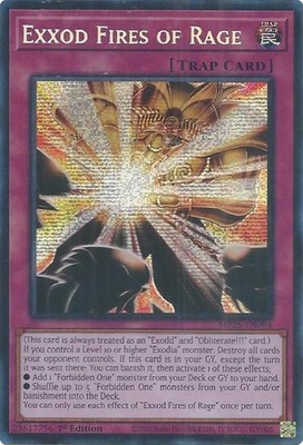 YUGIOH: 1x Exxod Fires of Rage MP25-EN094 Prismatic Secret Rare 2025 Mega-Pack