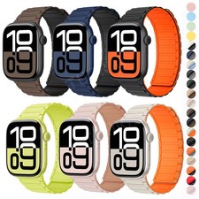 Magnet Silikon Armband Strap für Apple Watch 11 10 9 8 7 6 SE Ultra 3 42/44/49mm