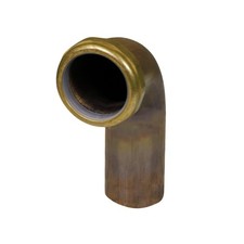 11/2 x 8 Inch Waste Arm Slip Joint Brass Waste Bend 22Gauge Sink Drain