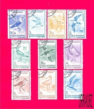 ROMANIA 1991 Nature Fauna Water Birds 10v Sc3639-3648 Mi4642-4651 CTO