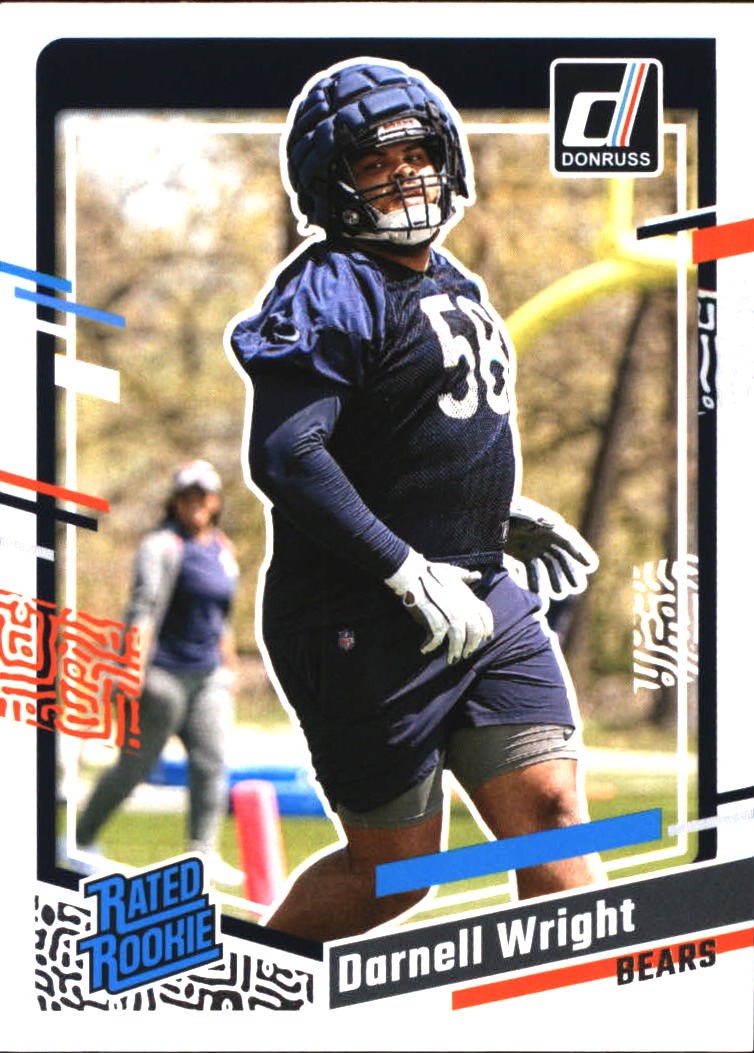 2023 Donruss Darnell Wright RC #313 Chicago Bears