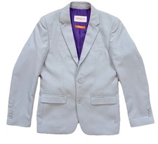 OppoSuits Youth 14Y Blazer Suit Coat Light Blue / Gray Jacket