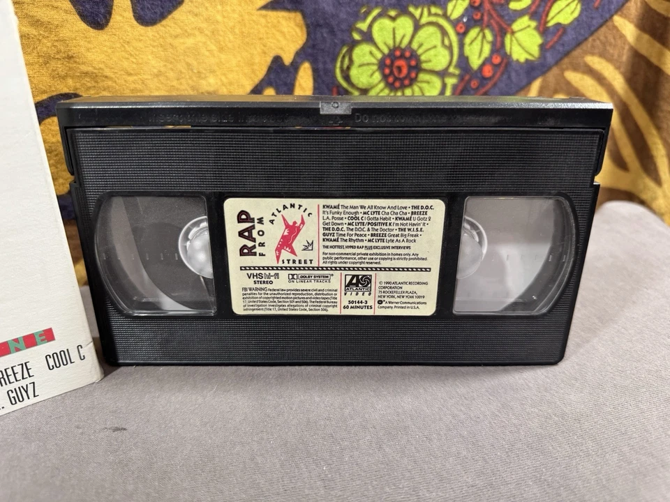 Rap From Atlantic Street - Volume 1 (VHS, 1990) Kwame MC Lyte The D.O.C. Breeze - Image 2 of 4