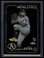2024 Topps Chrome Update #USC86 Joey Estes Black Refractors #/10