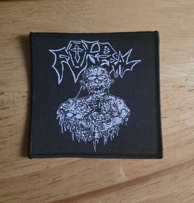 Old Funeral Abduction of Limbs Black Border Woven Patch
