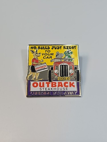 Outback Steakhouse Lapel Pin No Rules Just Right To Your Car