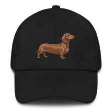 Dachshund embbroidered dog Dad hat