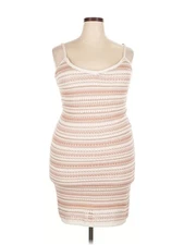 Olive and Oak Women Ivory Casual Dress XL