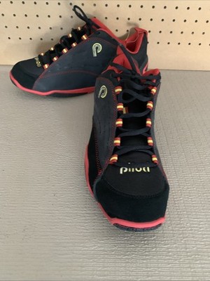 Mens US 10.5 PILOTI PROTOTIPO MULHOLLAND DRIVING SNEAKER  FERRARI RED BLACK