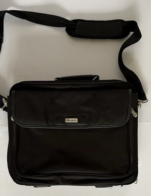 Targus Black Padded Laptop Briefcase Messenger Bag Shoulder Strap 17  x 12 