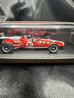 SPARK 1/43 S4275 Team Lotus 42F Ford #81 Indy Indy 500 1967 Graham Hill RARE USA