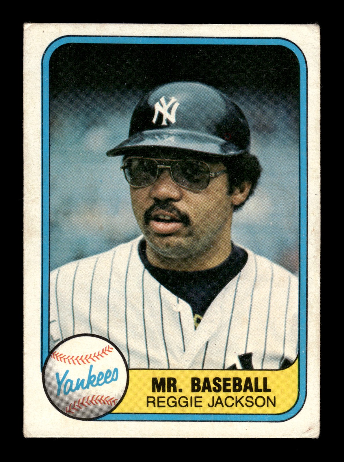 1981 Fleer #79b Reggie Jackson : "Mr. Baseball" (same front as #650)