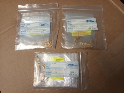 RESTPOSTEN 150 Bulgin 400 Serie vergoldete Micro Stecker Pins Löten und Crimpen