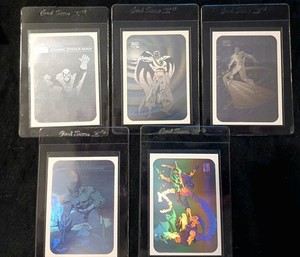 1990 Marvel Universe Series 1 Holograms Set MH-1  Through MH-5 full Set NM 
