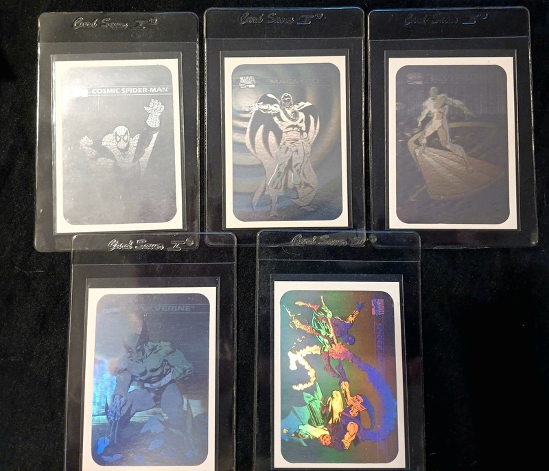 1990 Marvel Universe Series 1 Holograms Set MH-1  Through MH-5 full Set NM 
