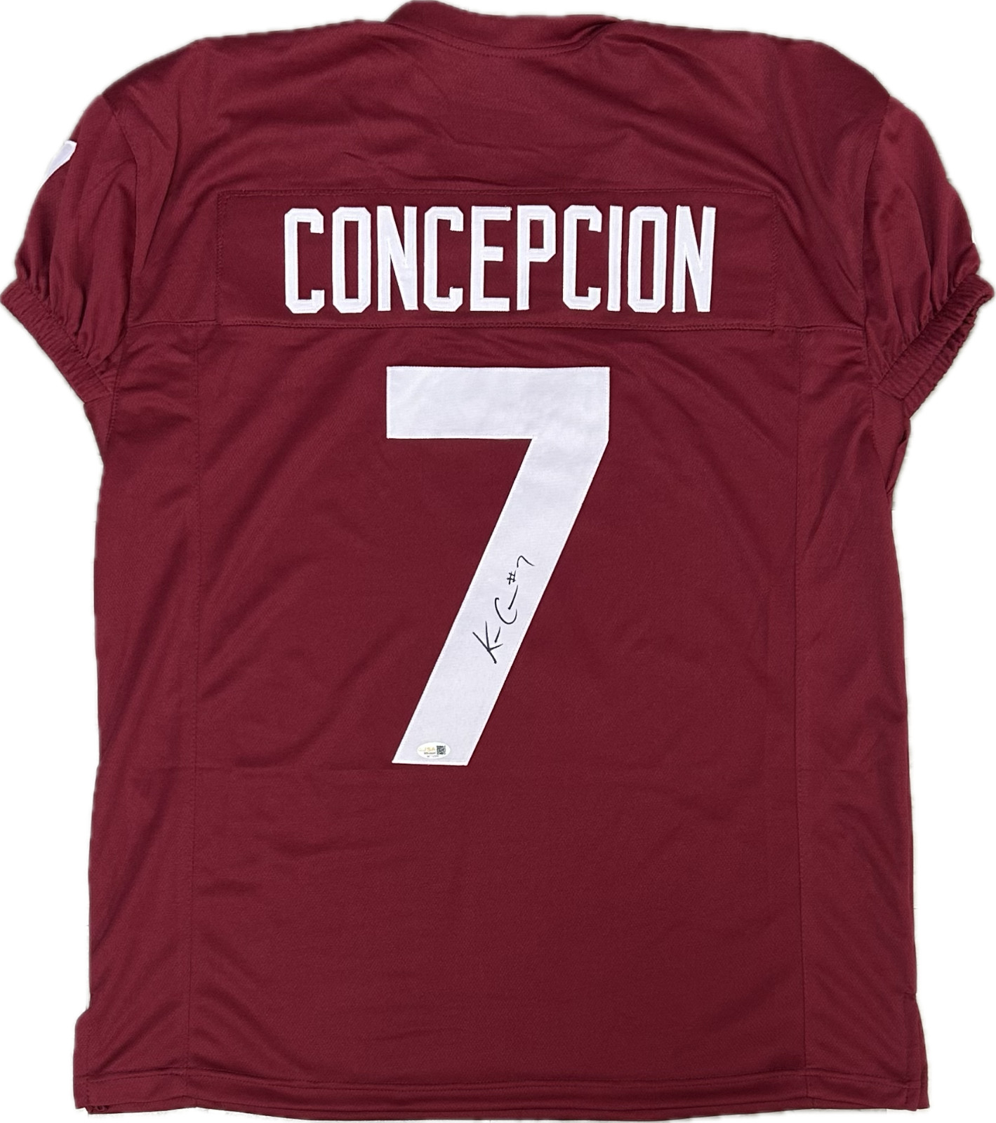 KC CONCEPCION SIGNED AUTOGRAPHED MAROON CUSTOM JERSEY JSA AUTHENTICATED