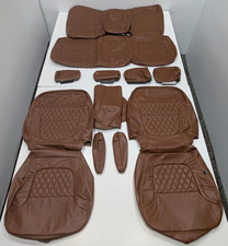 For Toyota Tundra Access Cab 2000-2002 Brown Leather Seat Covers Mc18