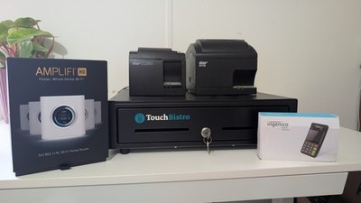 POS System With TouchBistro Cash Drawer Card Reader Receipt Printers And Wifi