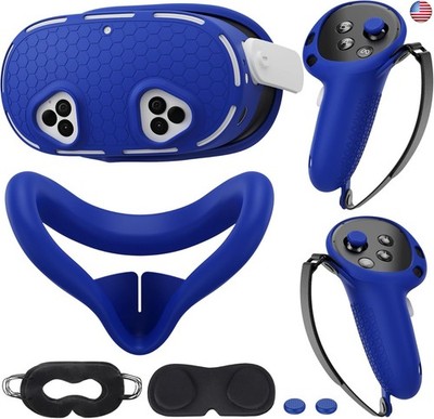 Silicone Cover Set Compatible with Meta/Oculus Quest 3s Accessories, VR