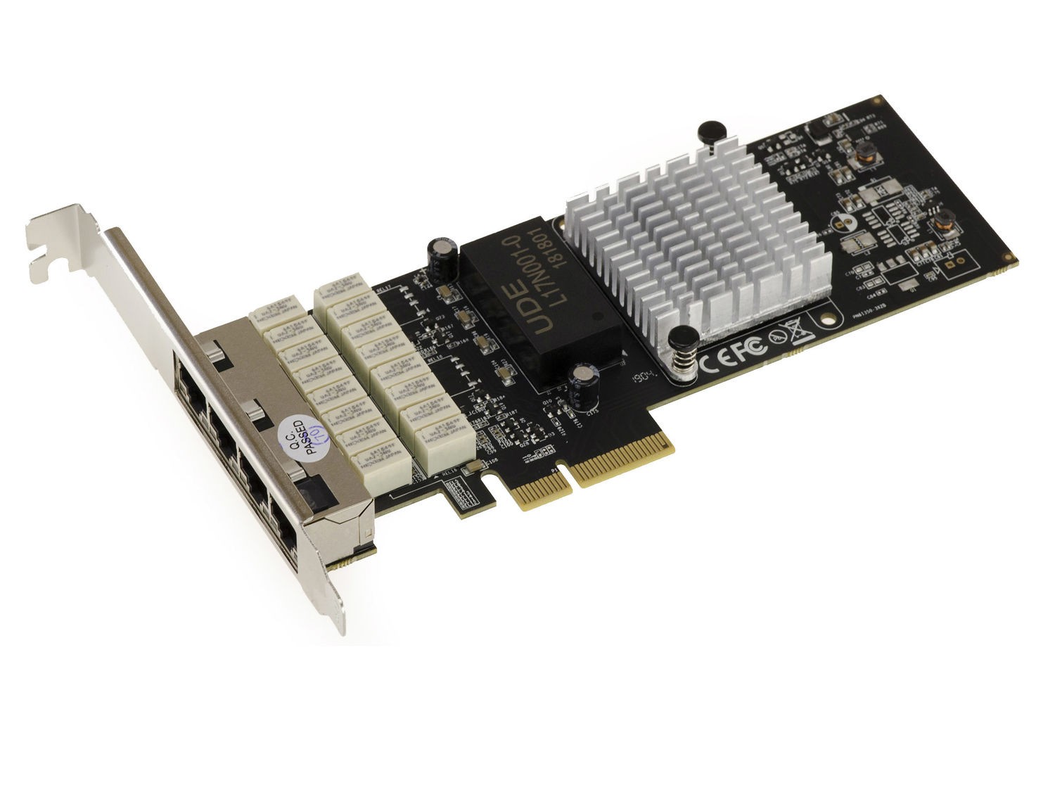 Carte réseau Ethernet Quadruple Port PCIe pour sécuriser les connexions réseau